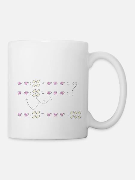 Proportionen des Rezepts - Tasse - Weiß