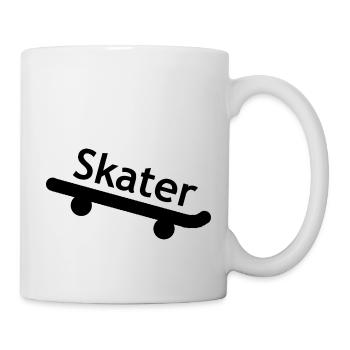Skater Shirt - Skateboard - skaten - urban style - Mug - white - Right