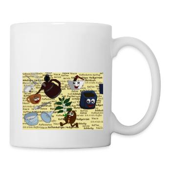 Der Kreislauf des Kaffees - Tasse - Weiß - Rechts