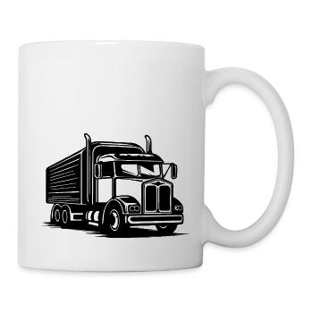 Truck Driver Truck Truck - Mug - white - Right