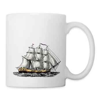 Voilier - Mug blanc - blanc - Droite