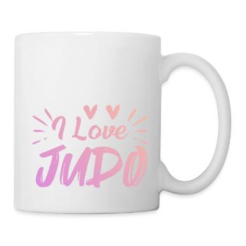 Ich liebe Judo - Tasse - Weiß - Rechts