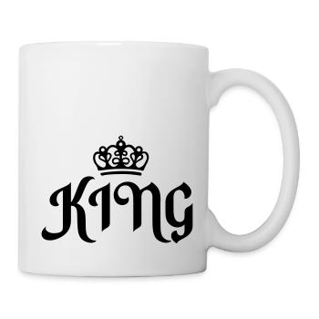 king - Tasse - Weiß - Rechts