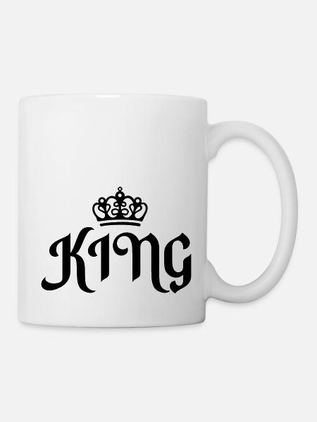 king - Tasse - Weiß