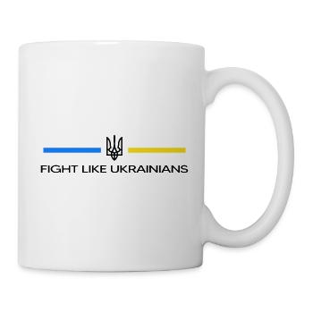 UKRAINE-fight support Zelenskyj PRO-ukraine - Mug - white - Right