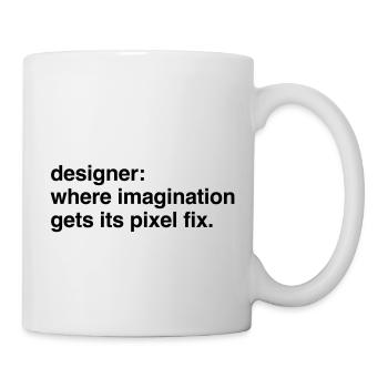 Designer Designerin Design 006 - Tasse - Weiß - Rechts