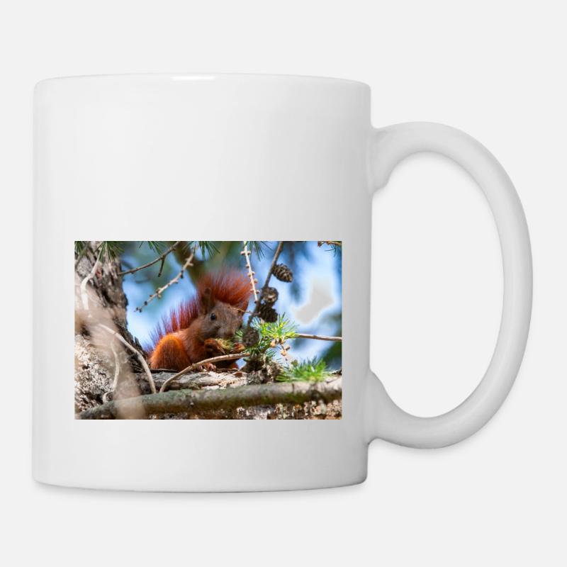 Eichhörnchen Sciurus - Tasse - Weiß