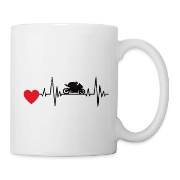 Moto Motocross Fan de moto Motocycliste - Mug blanc - blanc - Droite