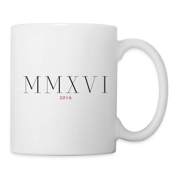 Roman numeral Year of birth Made in 2016 - Mug - white - Right