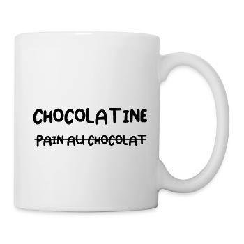 Chocolatine pain au chocolat - Mug blanc - blanc - Droite