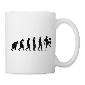 Fußballspieler Fußballmannschaft Fußballdesign - Tasse - Weiß - Rechts