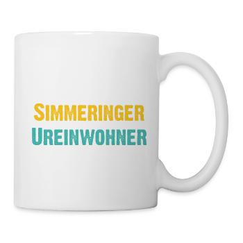Simmeringer Ureinwohner Wien Österreich Spruch - Tasse - Weiß - Rechts