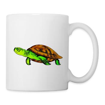 Turtle in color - Mug - white - Right