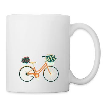 Amsterdam Fleur Vélo Souvenir Hollandais - Mug blanc - blanc - Droite