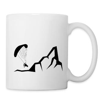Montagne - Parapente - (5) - Mug blanc - blanc - Droite