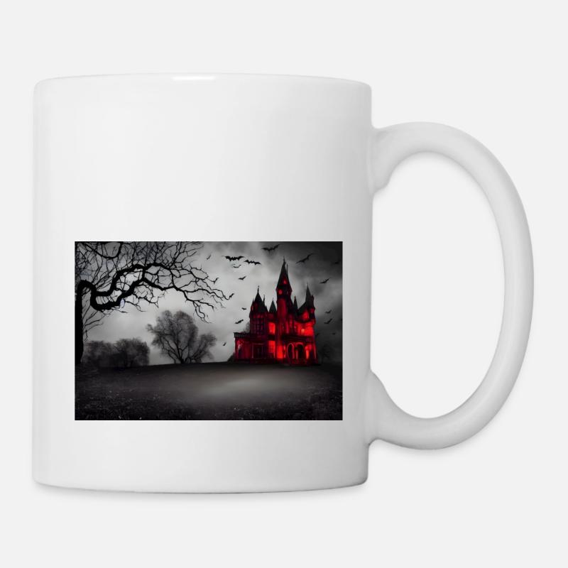 Halloween-Haus - Tasse - Weiß