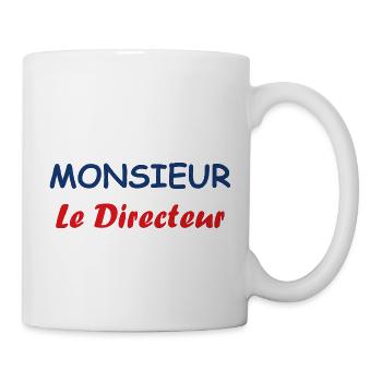 Monsieur Le Directeur - Mug blanc - blanc - Droite