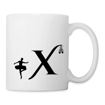 Letter x ballerina - Mug - white - Right