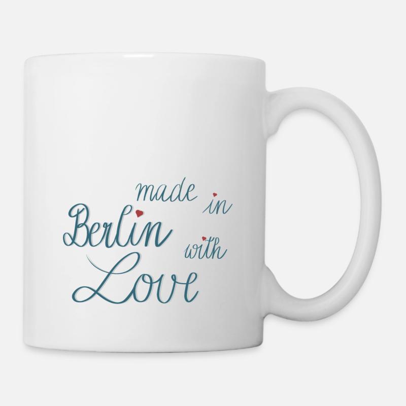Made in Berlin with Love - Tasse - Weiß