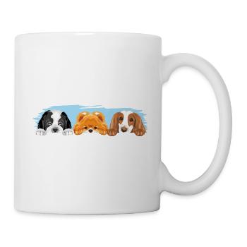 Hunde sind die besten Freunde - Tasse - Weiß - Rechts