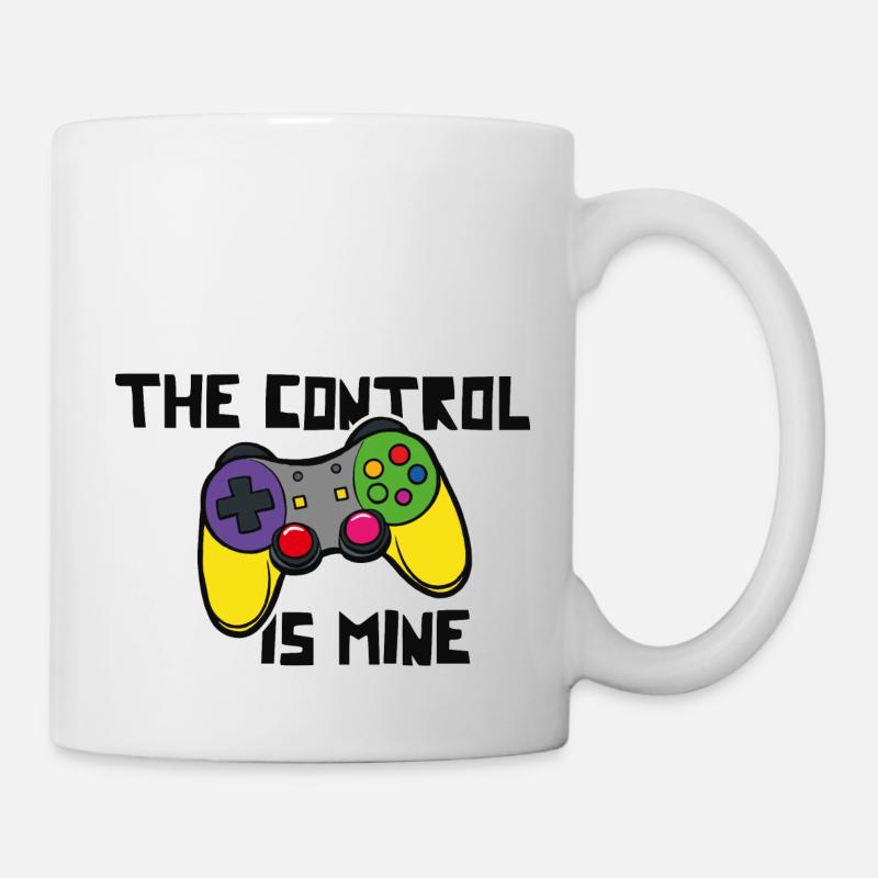 The control is mine - Tasse - Weiß