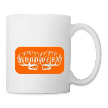 Handwerk Faust Orange - Tasse - Weiß - Rechts