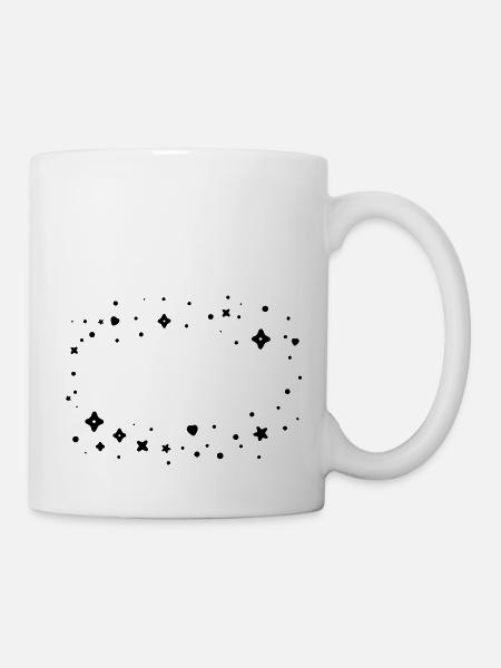 Cadre nuage scintillant - Mug blanc - blanc