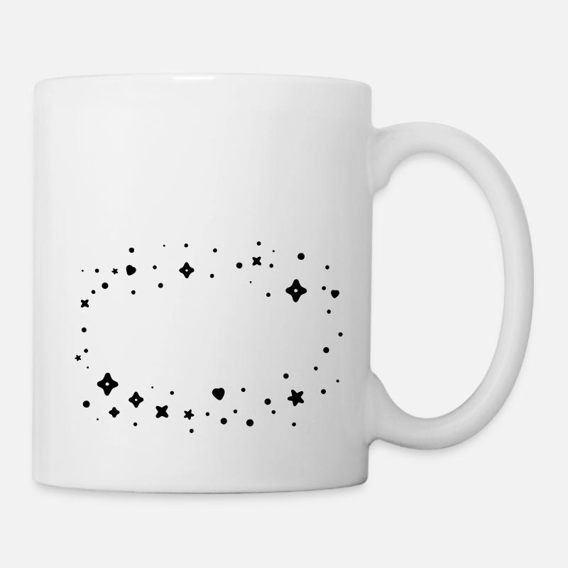 Cadre nuage scintillant - Mug blanc - blanc