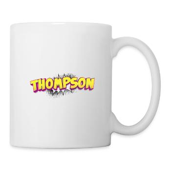 Thompson nom personnalisé bande dessinée Style Pop Art, - Mug blanc - blanc - Droite