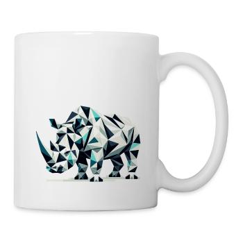 Nashorn // rhino - Tasse - Weiß - Rechts