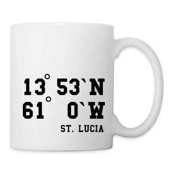 St. Lucia Karibik Insel Saint Lucia Urlaub Idee - Tasse - Weiß - Rechts