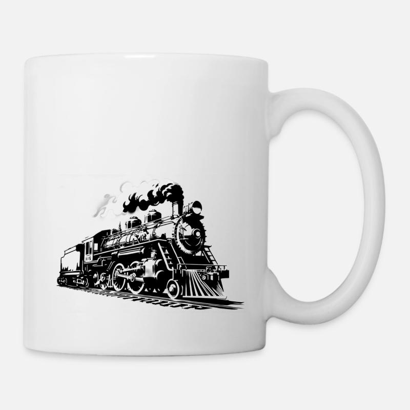 Eisenbahn zu Weihnachten - Tasse - Weiß