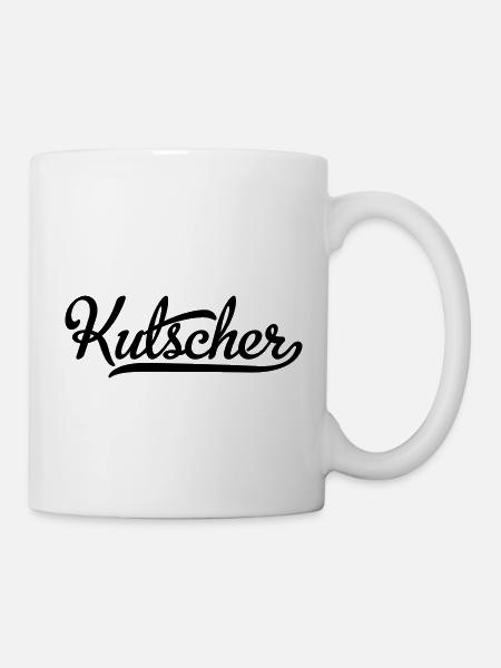Kutscher - Tasse - Weiß