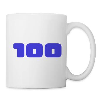 100. 100 YEARS. 100th ANNIVERSARY. 100 BIRTHDAY - Mug - white - Right