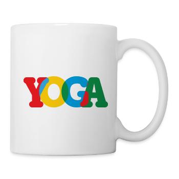 Yoga / Namaste / Zen - Tasse - Weiß - Rechts
