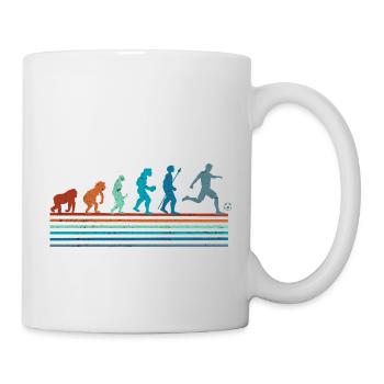 Vintage Retro Football Evolution - Mug - white - Right