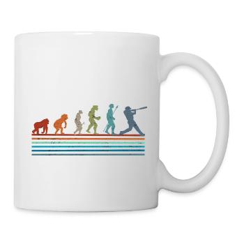 Vintage Baseball Retro Evolution - Tasse - Weiß - Rechts