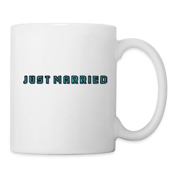 ICH HABE GERADE GEHEIRATET. Junggesellinnenabschied. VALENTINSTAG. PAAR - Tasse - Weiß - Rechts