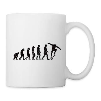 Skateboard Skaten Skater Skate-Fan Skateboarding - Tasse - Weiß - Rechts