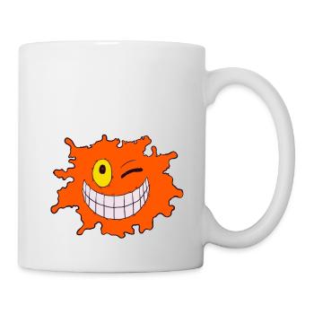 Splash Orange - Tasse - Weiß - Rechts