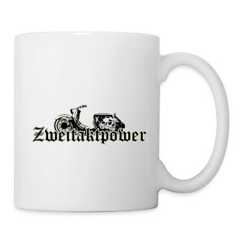 Schwalbe (Zweitaktpower) // Illustration - Tasse - Weiß - Rechts