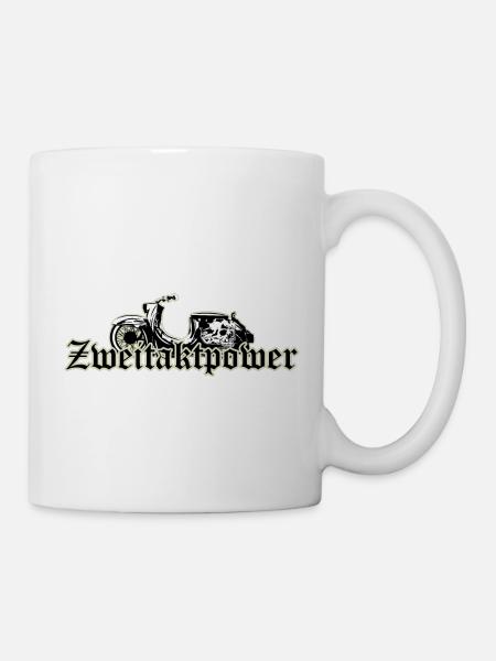 Schwalbe (Zweitaktpower) // Illustration - Tasse - Weiß