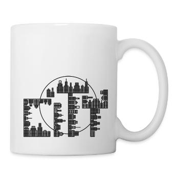 Skyline, City - black version - Mug - white - Right