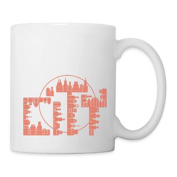 Skyline, City - Version rouge - Mug blanc - blanc - Droite