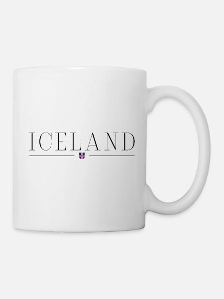 Ich liebe Island - Tasse - Weiß