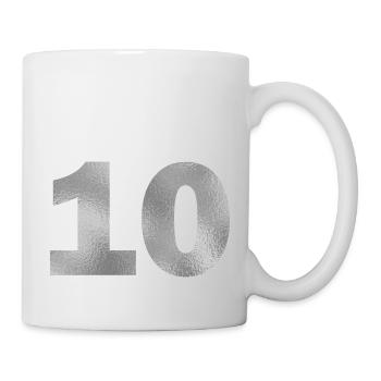 Anniversaire 10 ans - Mug blanc - blanc - Droite