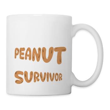 Survivant de l’allergie aux arachides Sensibilisation à l’allergie aux noix - Mug blanc - blanc - Droite