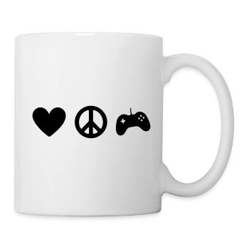 LOVE PEACE & GAMING - Tasse - Weiß - Rechts