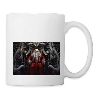 Gruseliger Weihnachtsmann König - Tasse - Weiß - Rechts