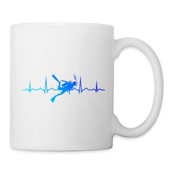Plongeur Homme Plongeur Plongeur Plongée Libre - Mug blanc - blanc - Droite